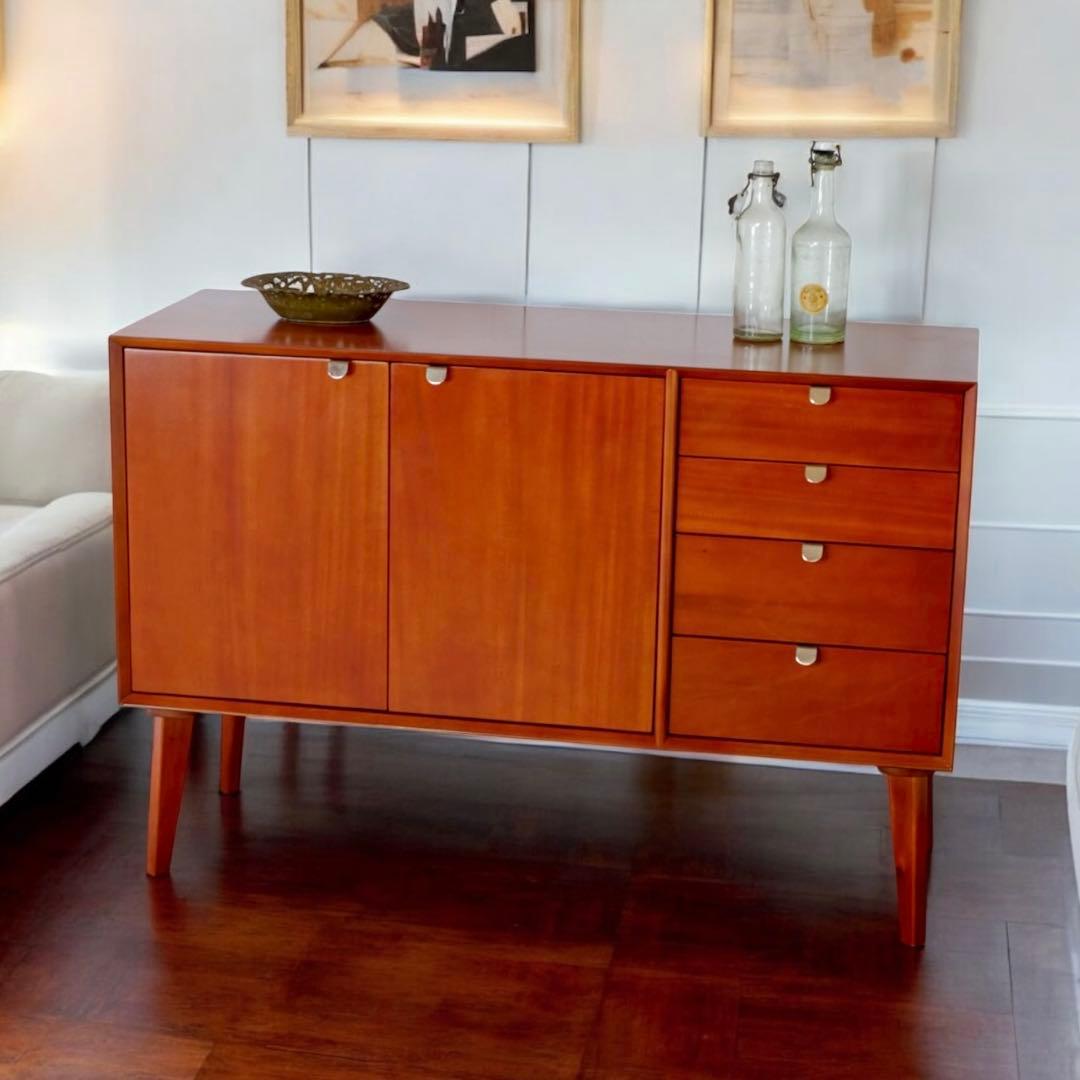 M 新品 北欧 キャビネット リビングボード 収納 本棚