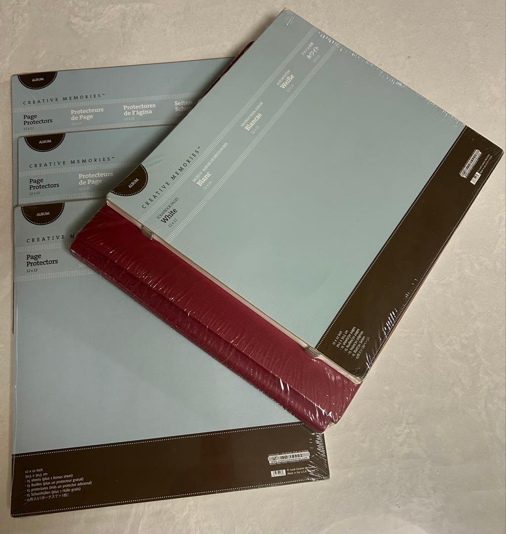 クリエイティブメモリーズ8点　アルバム　台紙　台紙カバー（15+1シート）