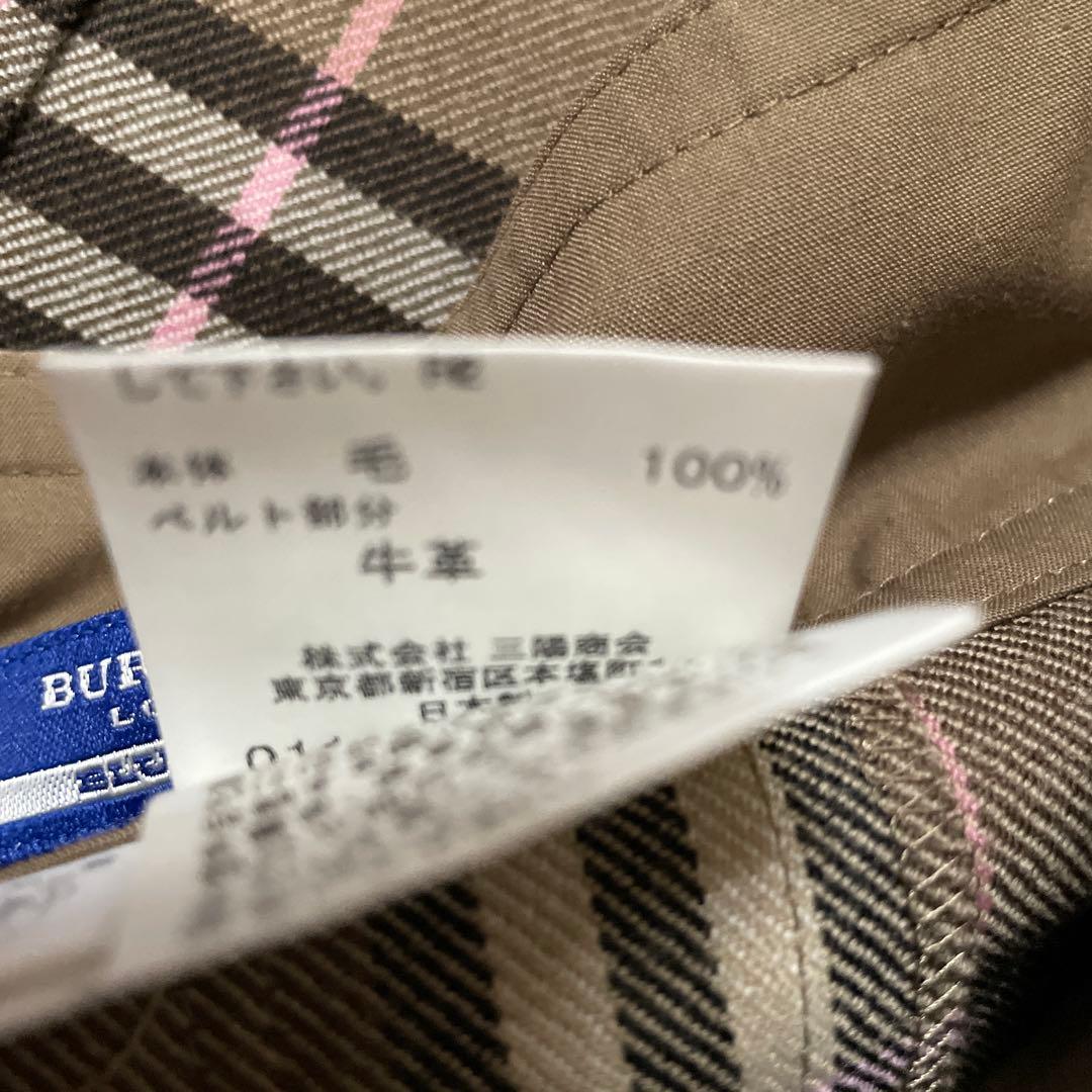 BURBERRY BLUE LABEL ブラウンチェックプリーツスカート36