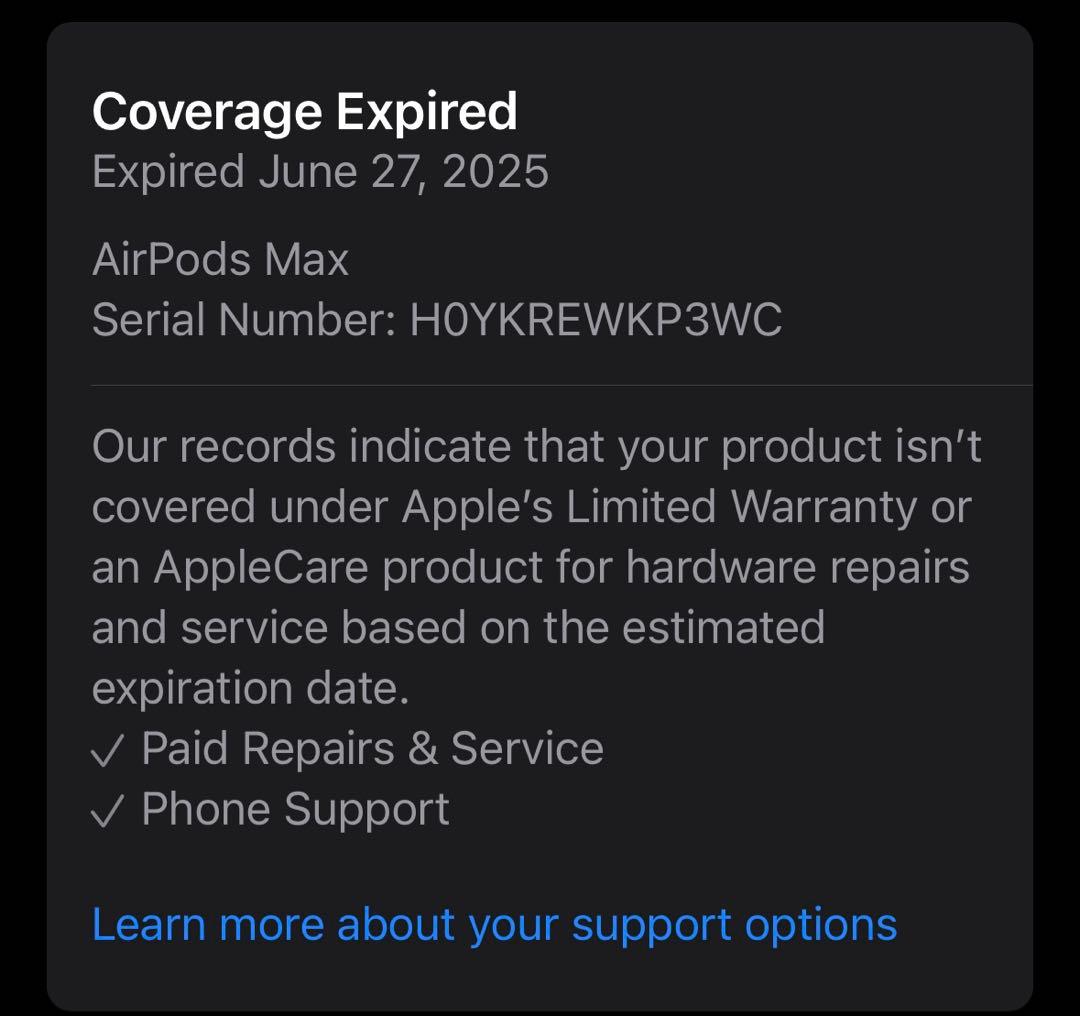 Apple AirPods Max シルバー　ヘッドホン