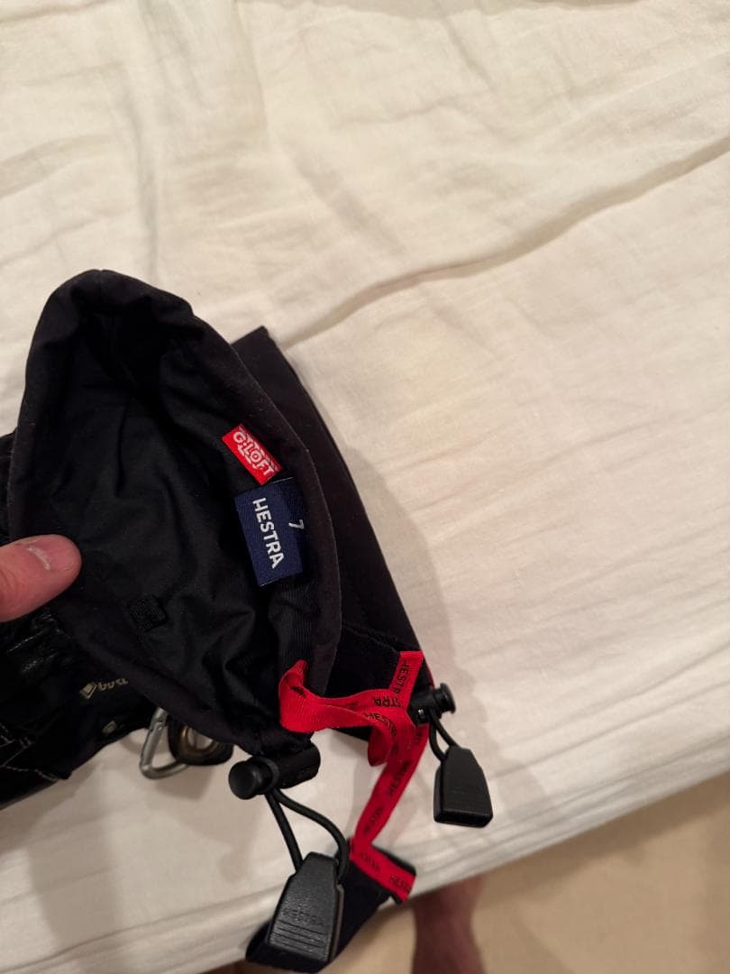 スキー HESTRA LEATHER GORE-TEX MITT 7 BLK