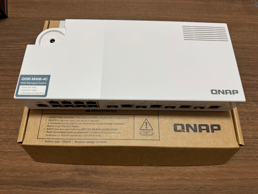 QNAP 10GbE L2 Webマネージドスイッチ QSW-M408-4C