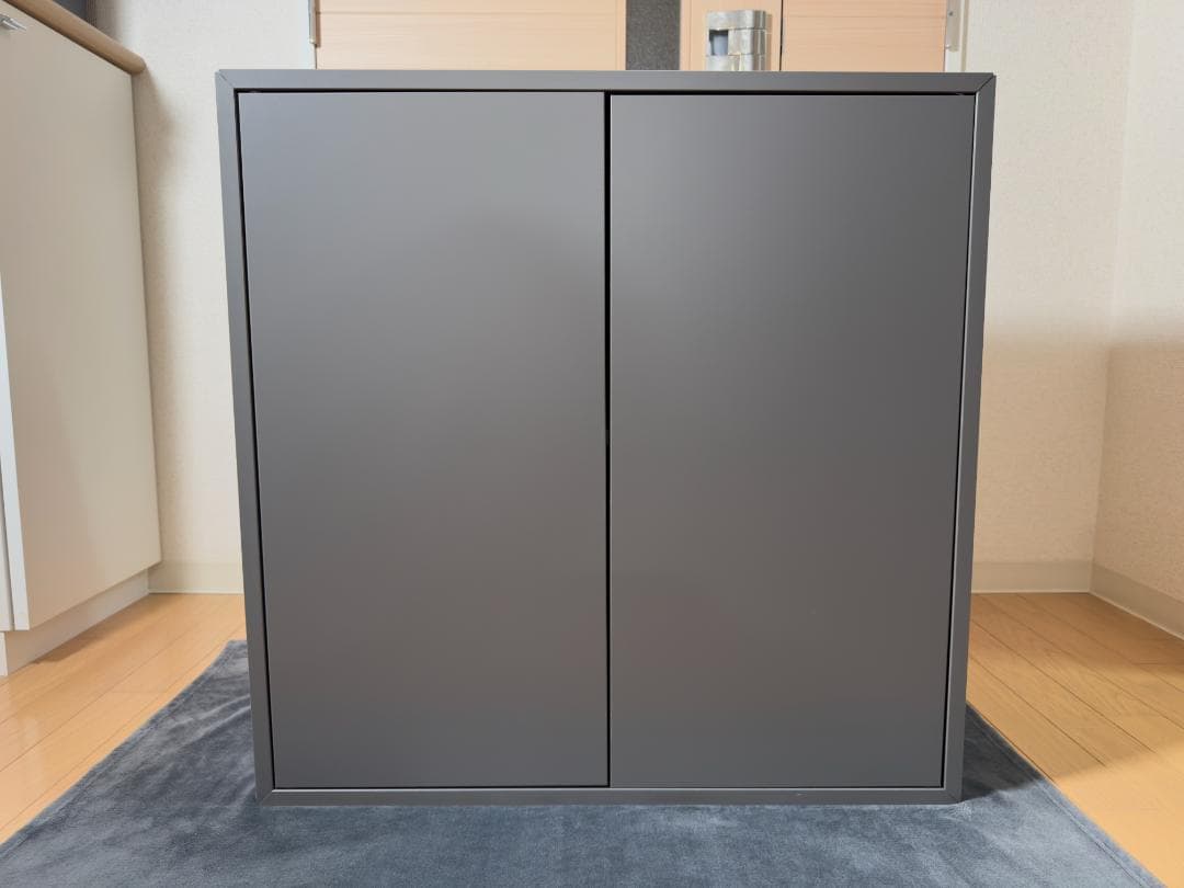 IKEA eket エーケト キャビネット グレー 完成品　専門業者組立て品