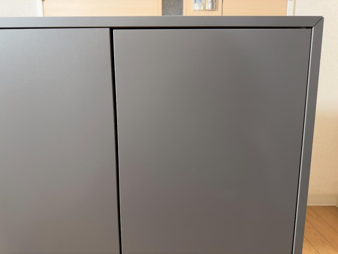 IKEA eket エーケト キャビネット グレー 完成品　専門業者組立て品