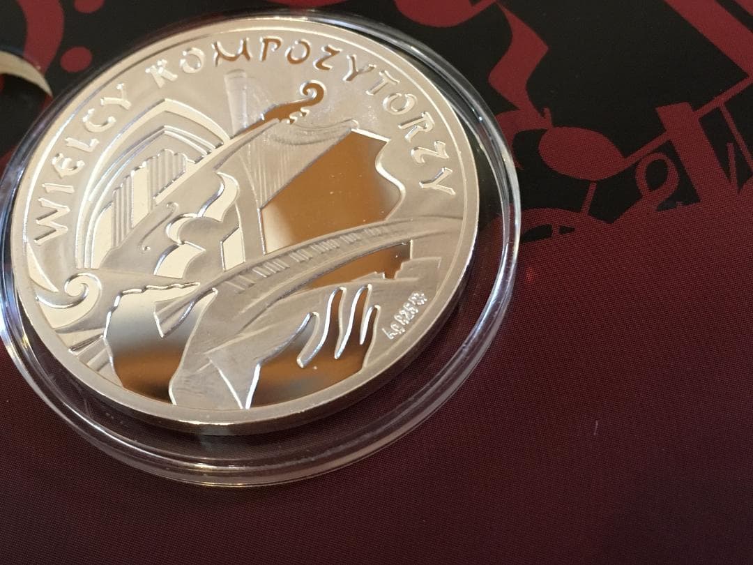 本 CHOPIN ショパン 銀メダル シルバー 925 CD ポーランド造幣局