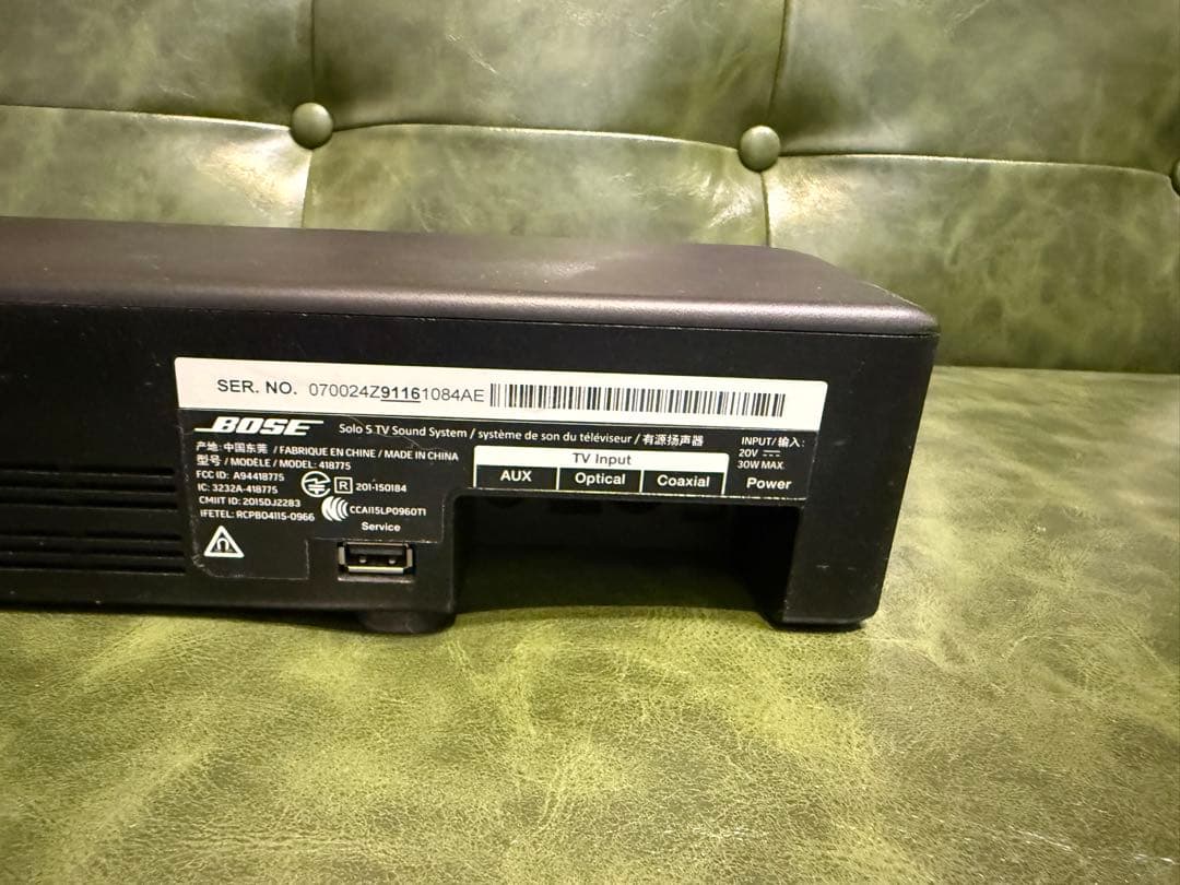 【通電確認済み】BOSE SOLO5 サウンドバー