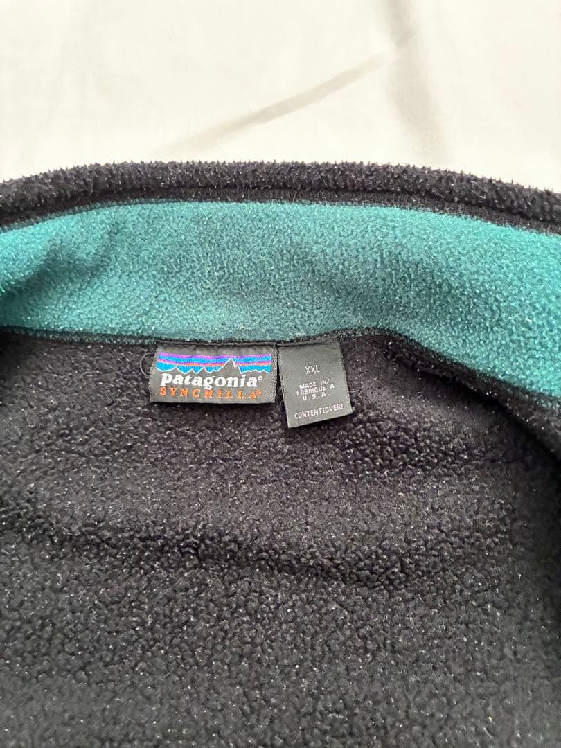 patagonia シンチラベスト　USA製　フリースベスト XXL ブラック