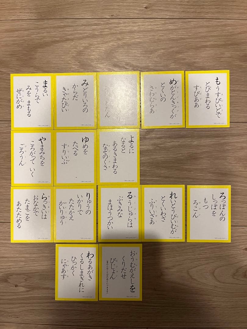 レア　ポケットモンスター　かるた　初代　赤青緑　金銀　ポケモン　当時物