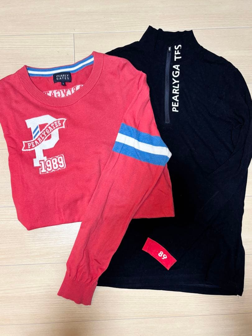 2枚セット⭐️PEARLY GATES セーターとハイネックセット L（2）