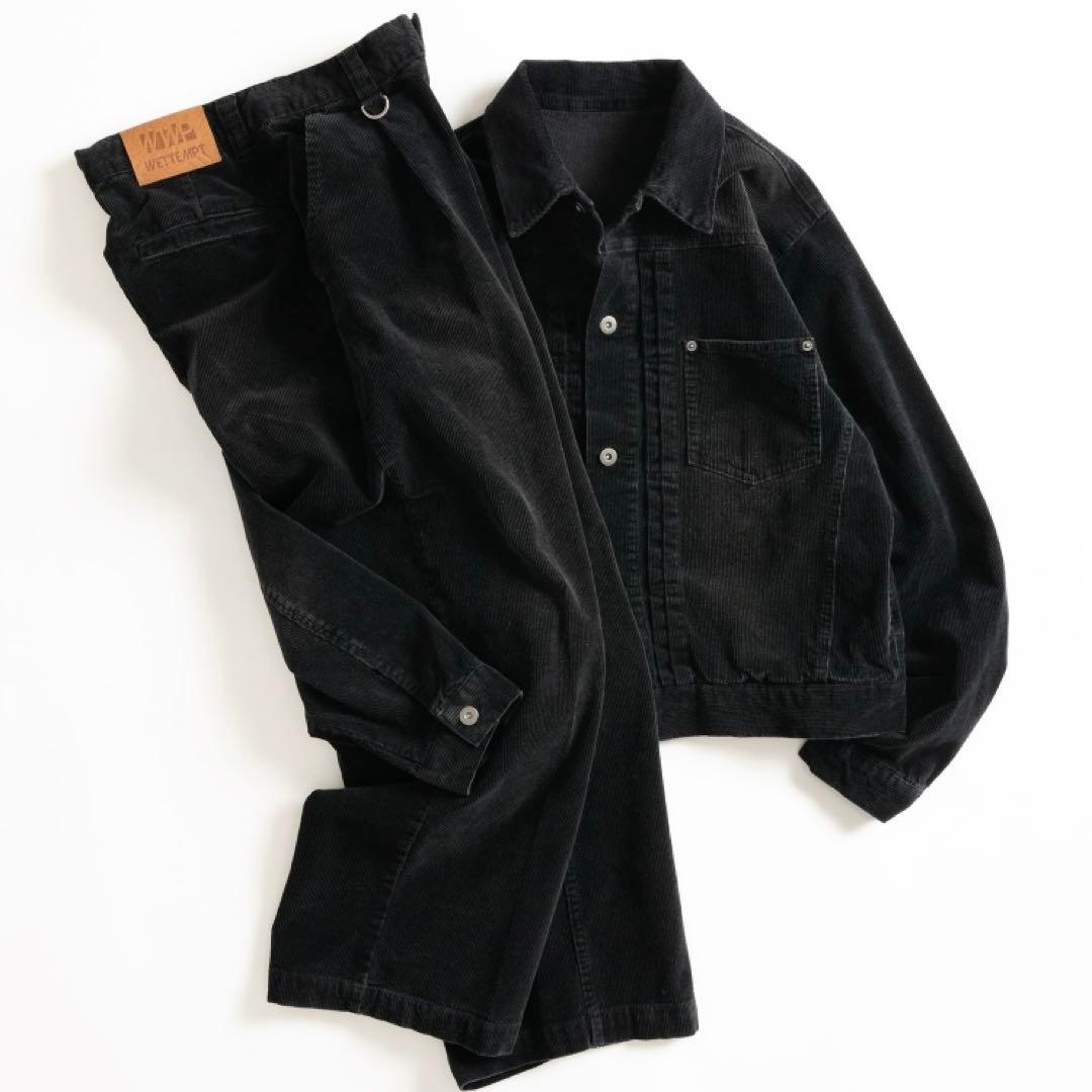 【Wettempt】完売品 ブリーチコーデュロイジャケット、パンツ セットアップ