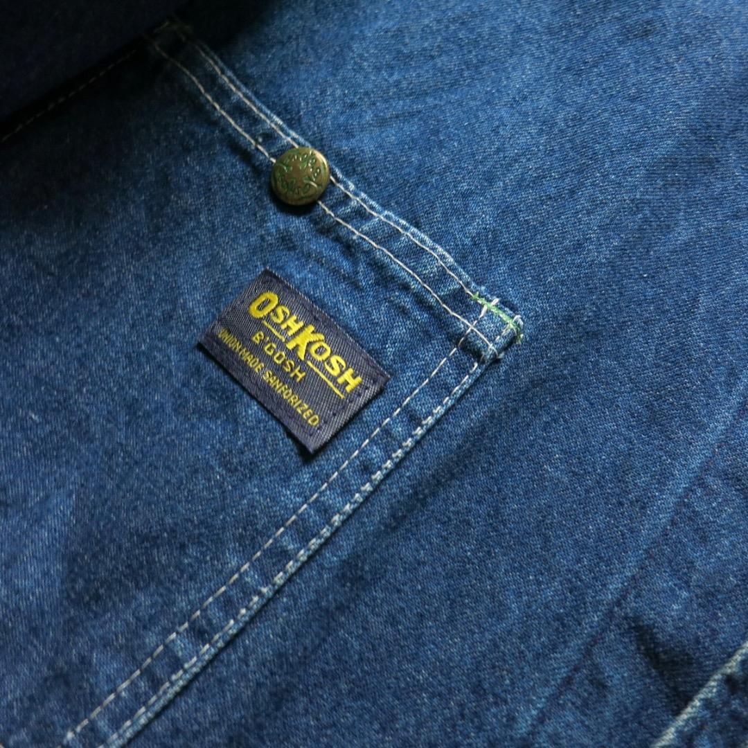 44 Oshkosh B'GOSH USA製 デニム カバーオール ジャケット