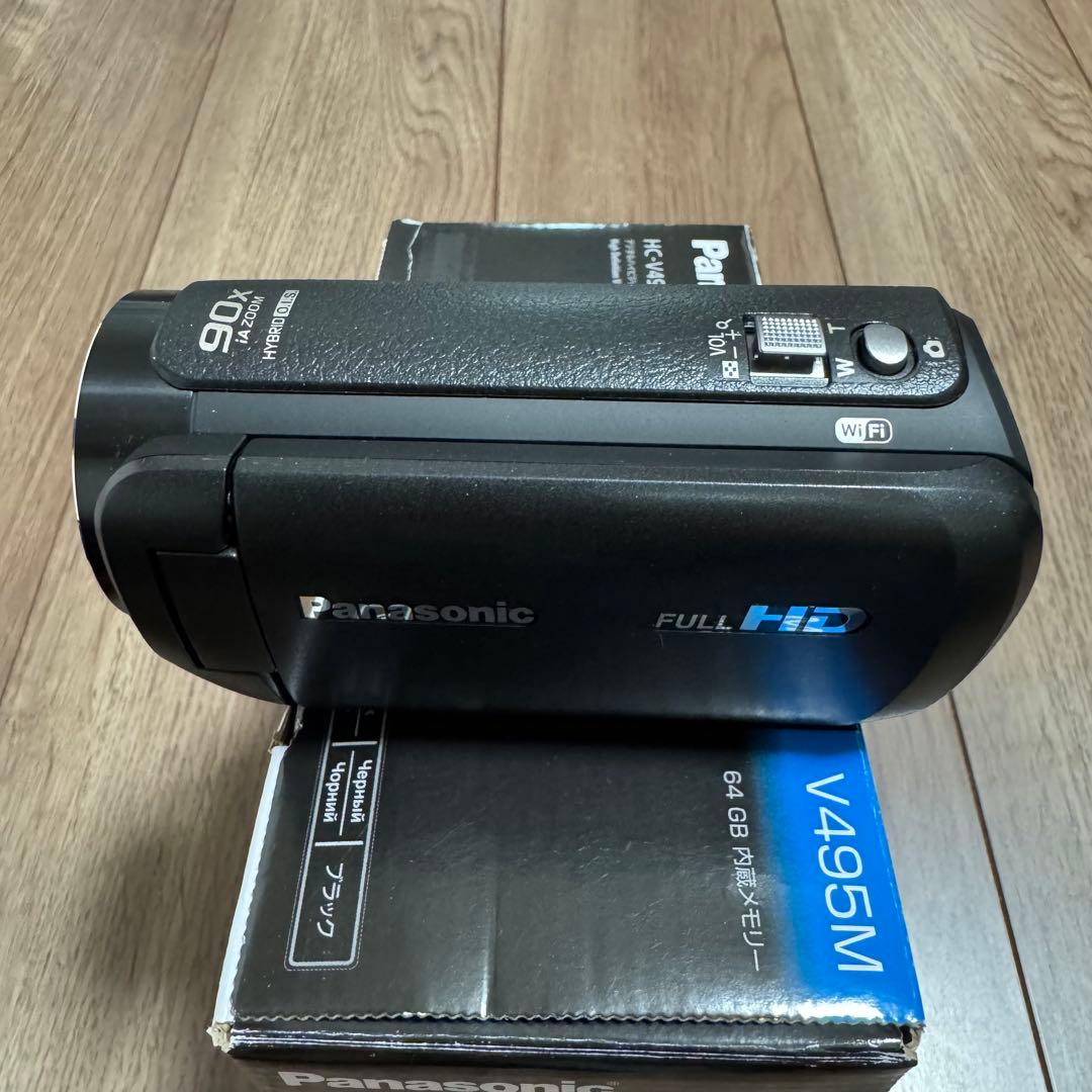 美品 Panasonic HC-V495M ビデオカメラ