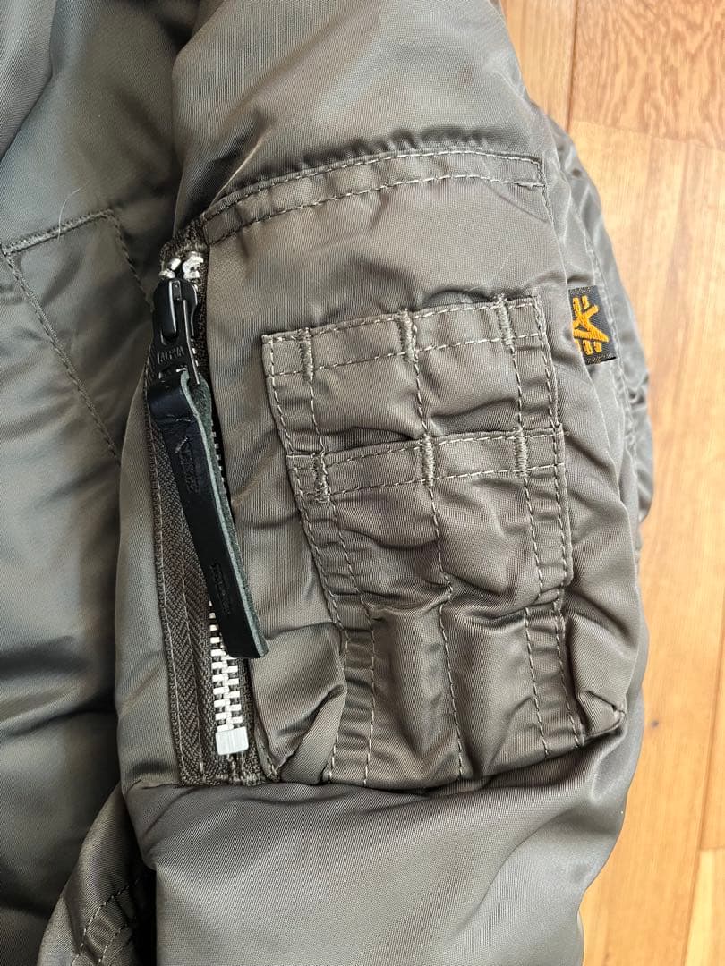 【リアルファー】アルファ　N-3B レプリカグレー　Sサイズ