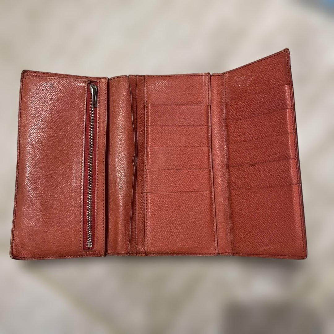 専用　　HERMES モデュール・ド・フランス 三つ折り長財布 レッド