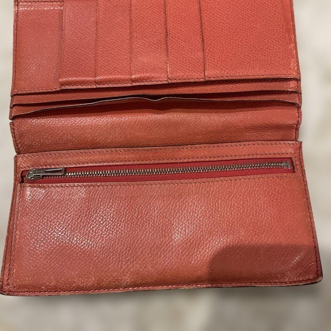 専用　　HERMES モデュール・ド・フランス 三つ折り長財布 レッド