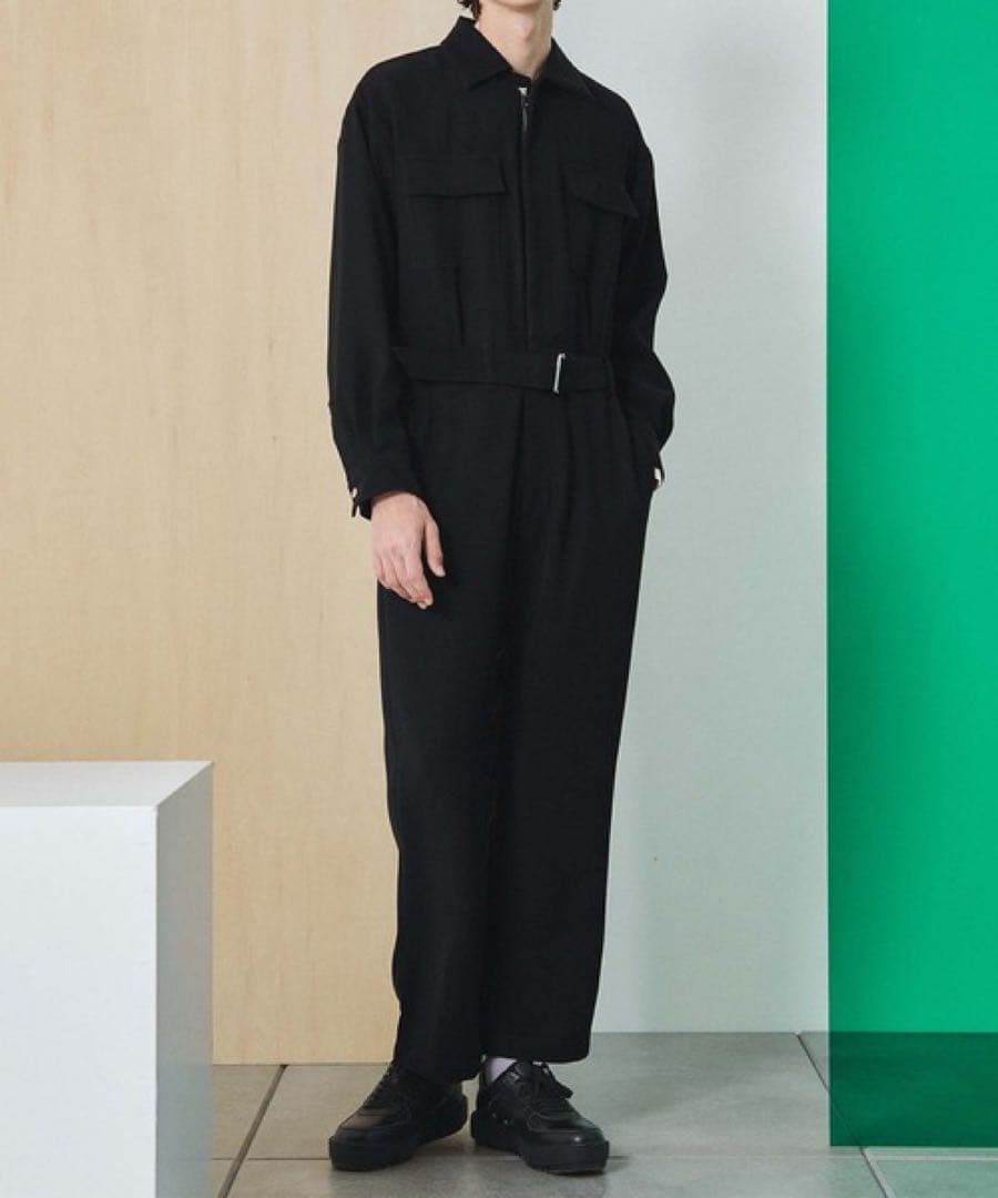 UNITED TOKYO ドレープジャンプスーツ　セットアップ　ブラック　2