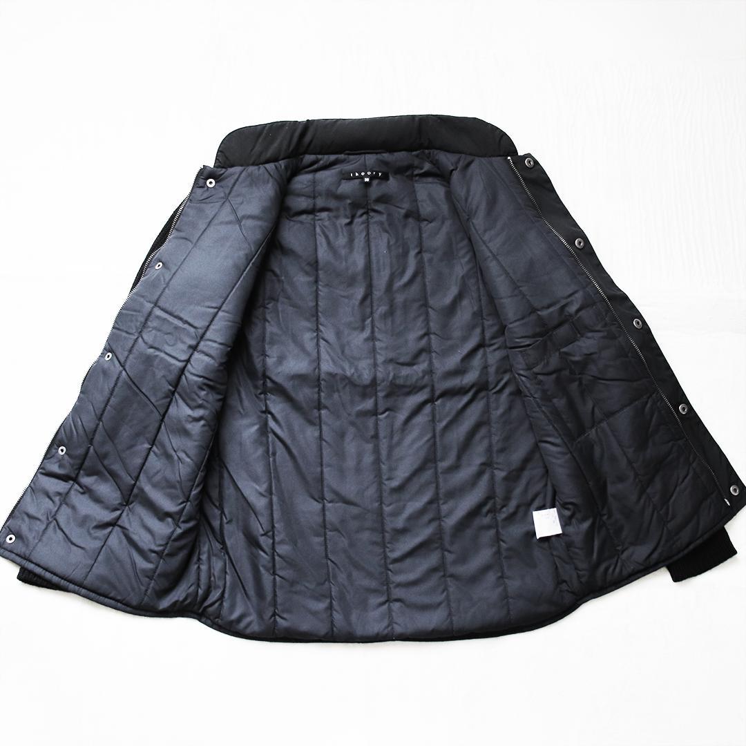 希少✨セオリー 切り替え中綿ジャケット 袖ニット フード収納 キルティング