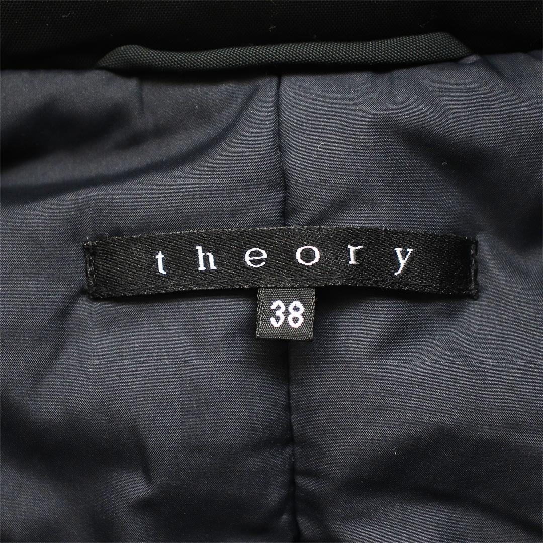 希少✨セオリー 切り替え中綿ジャケット 袖ニット フード収納 キルティング