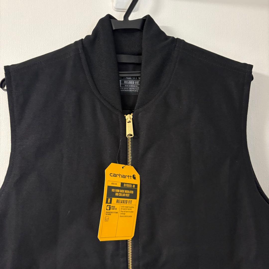 新品未使用 Carhartt ダックベスト ブラック キルティング Mサイズ