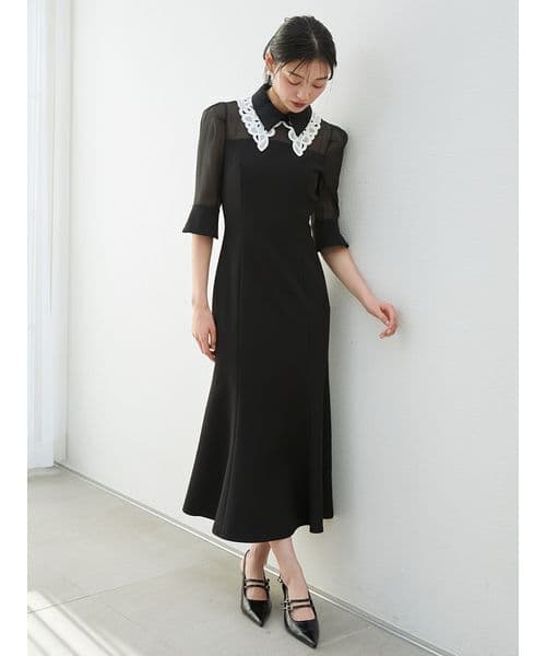 【miさま専用】スナイデル snidel ダブルカラーマーメイドドレス