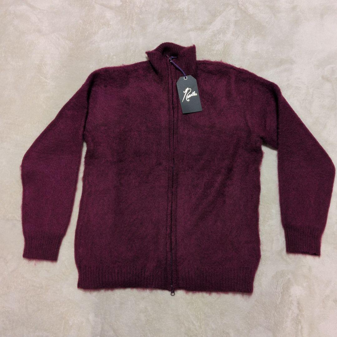 Needles バーガンディ フルジップアップセーター L