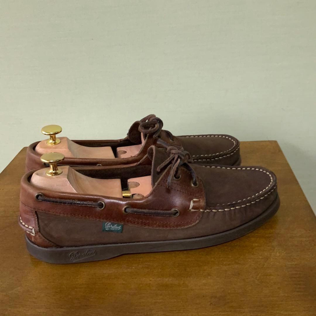ParabootバラブーツBarthバース デッキシューズ ヌバックレザーコンビ