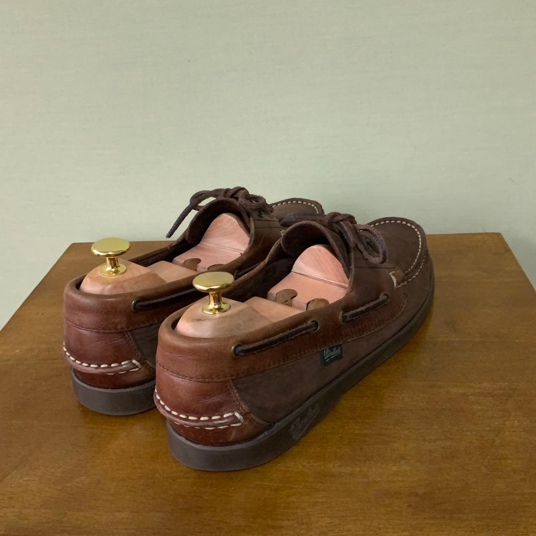 ParabootバラブーツBarthバース デッキシューズ ヌバックレザーコンビ