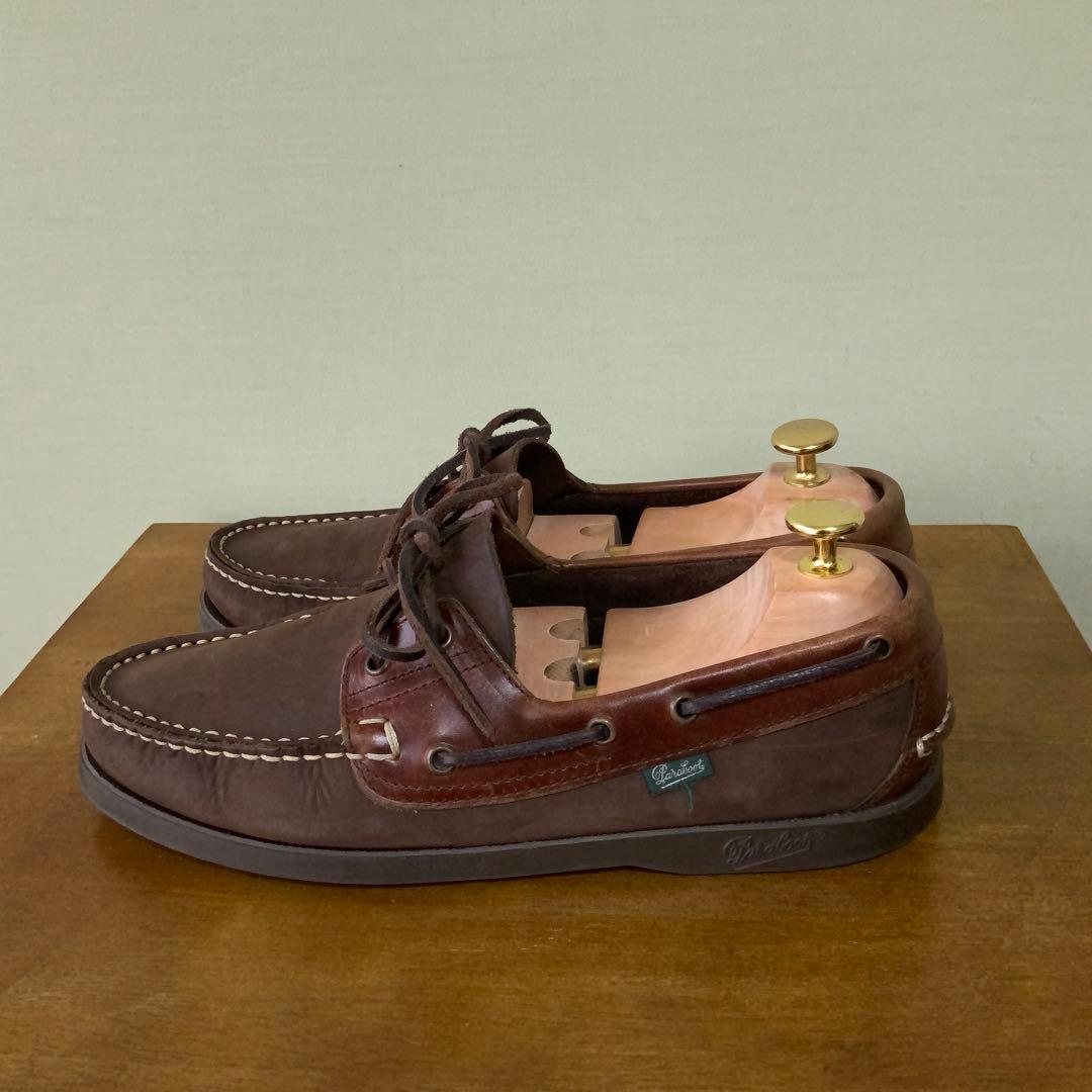 ParabootバラブーツBarthバース デッキシューズ ヌバックレザーコンビ