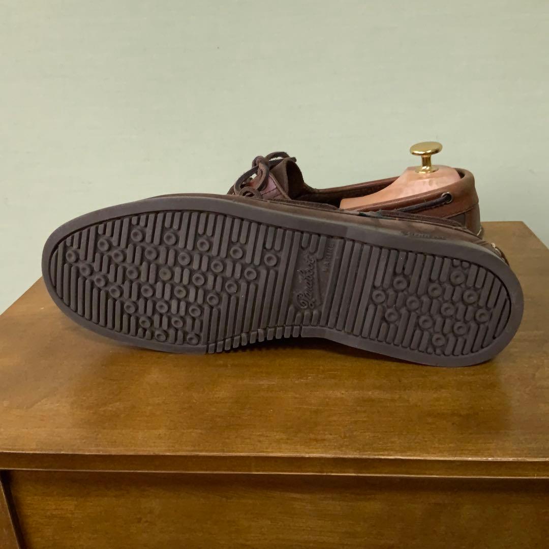 ParabootバラブーツBarthバース デッキシューズ ヌバックレザーコンビ