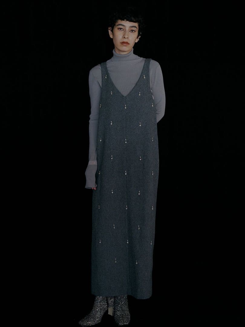 ワンピース smileAmeri UND ELSA BIJOU WOOL DRESS