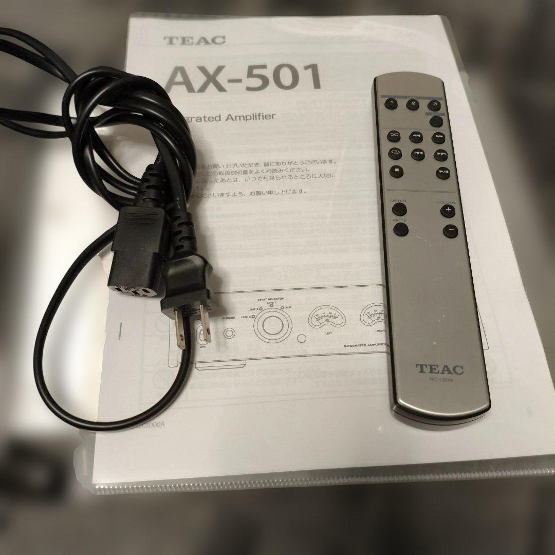 TEAC AX-501 プリメインアンプ　動作確認済　リモコン付