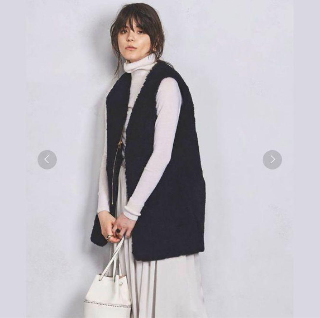 リラクス　ボアライナー　ファーベスト インナーベスト　黒　別注　美品