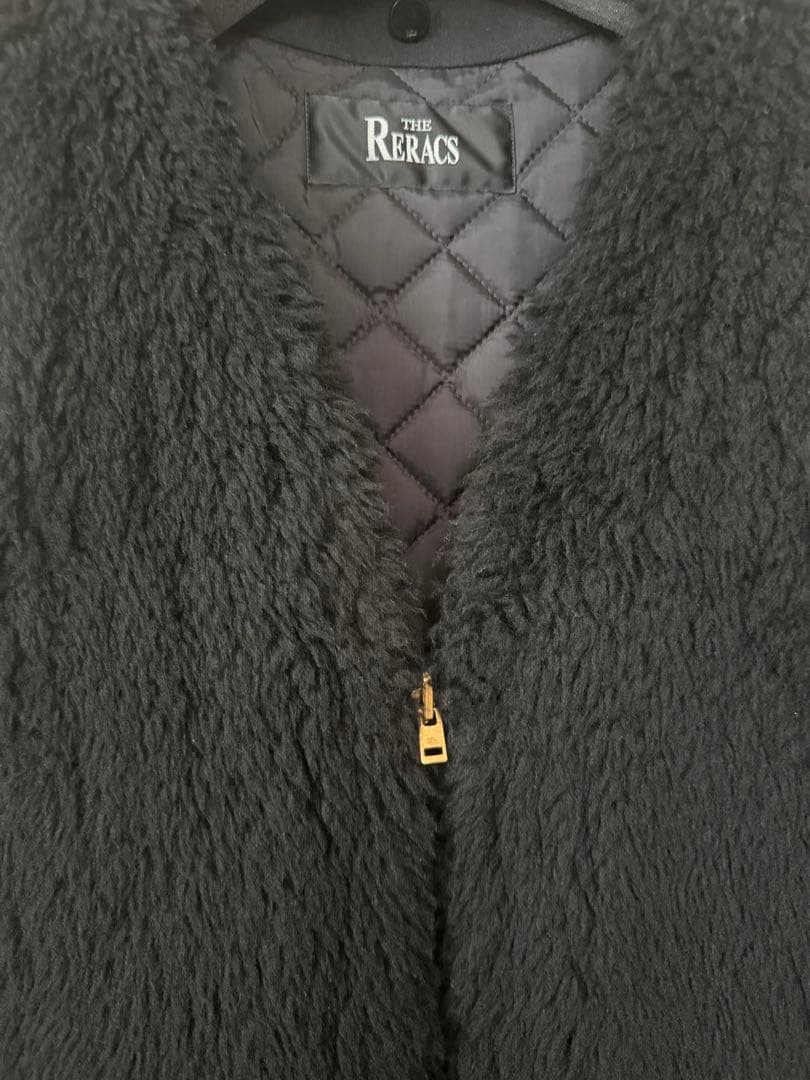 リラクス　ボアライナー　ファーベスト インナーベスト　黒　別注　美品