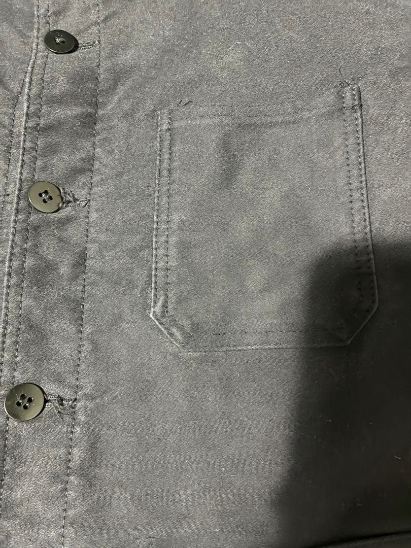 フレンチ フランス 50s〜ブラックモールスキンジャケット サイズ52表記