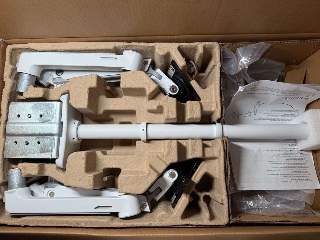 エルゴトロン LX モニターアーム デュアル ロングポール ホワイト