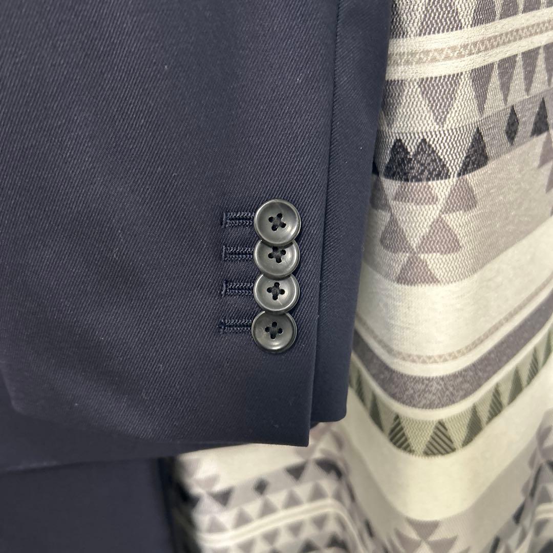 【美品】ヒルトン　SUPER110's スーツセットアップ　紺色　最高級