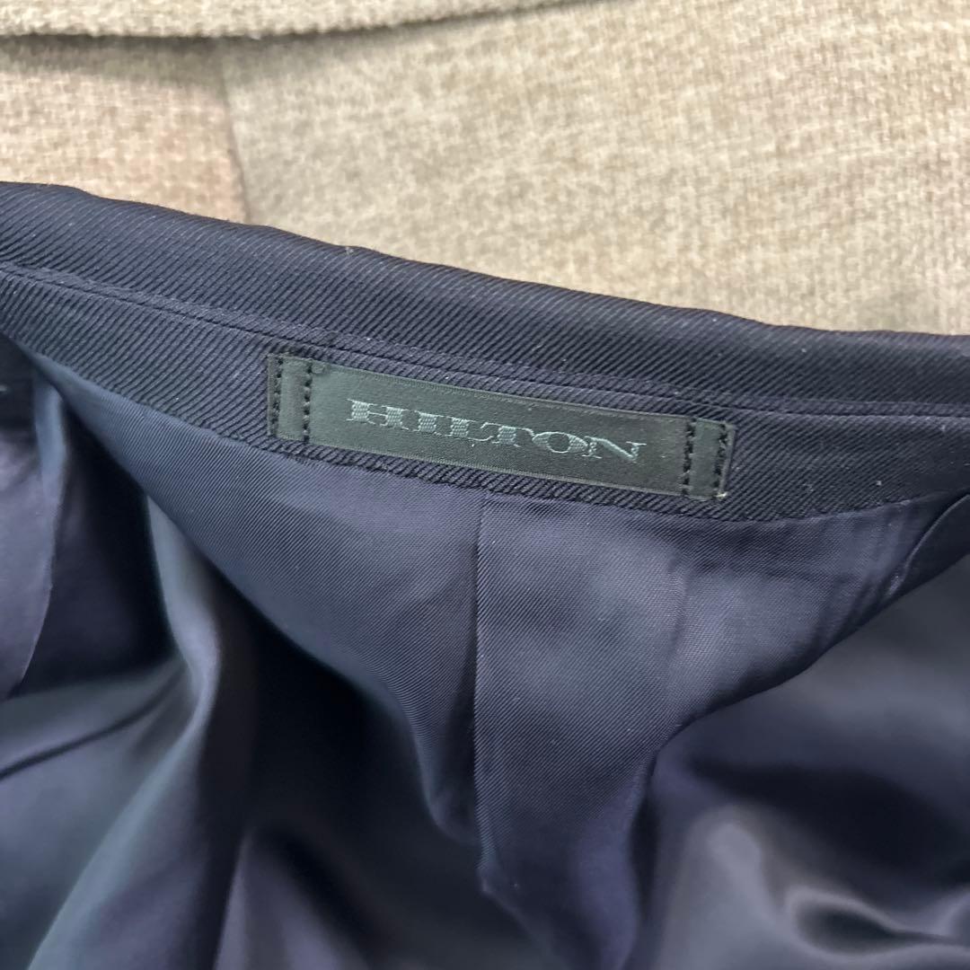 【美品】ヒルトン　SUPER110's スーツセットアップ　紺色　最高級