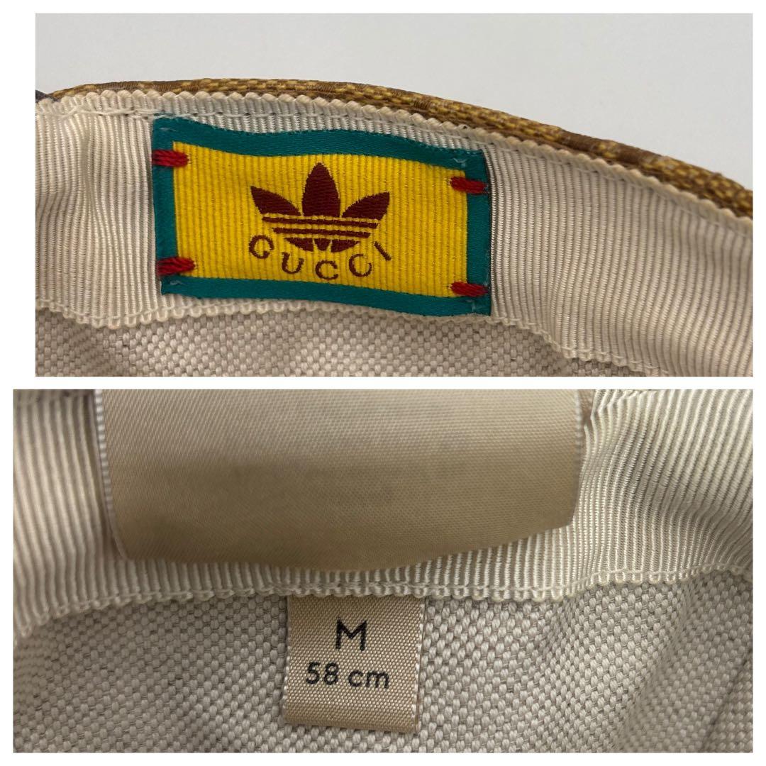 adidas アディダス ×GUCCI グッチ　キャップ M GG柄 帽子