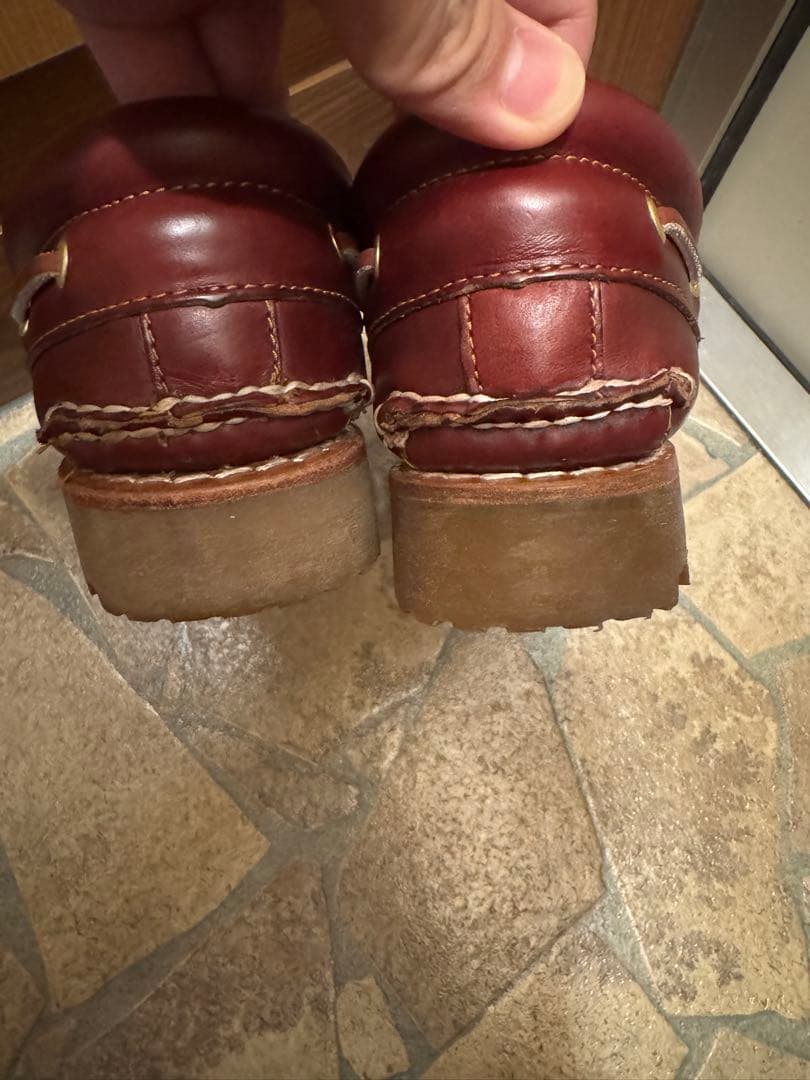 ティンバーランド　3eye モカシン　バーガンディ　 使用感なし 箱付き