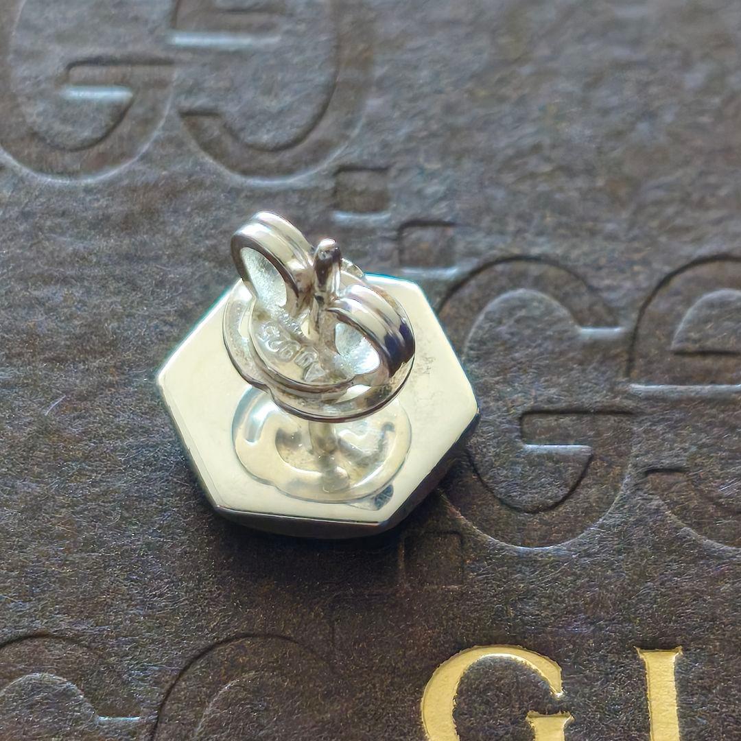 【未使用】GUCCI グッチ ピアス 片耳 ヘキサゴン