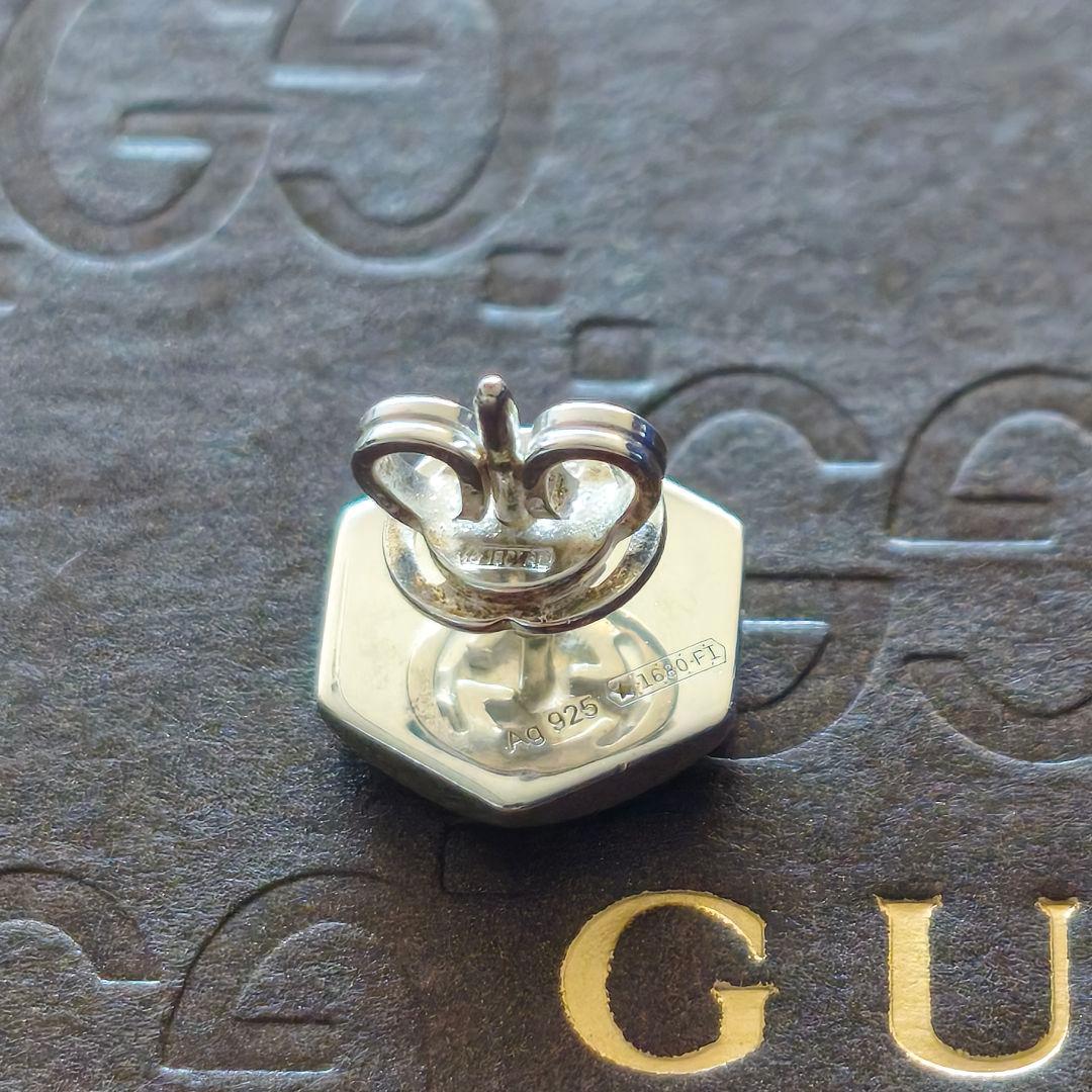 【未使用】GUCCI グッチ ピアス 片耳 ヘキサゴン
