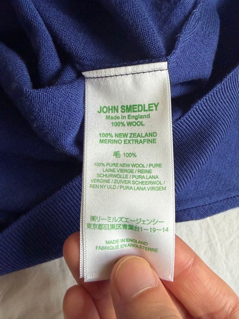 レア？ ジョンスメドレー M ブルー ウール