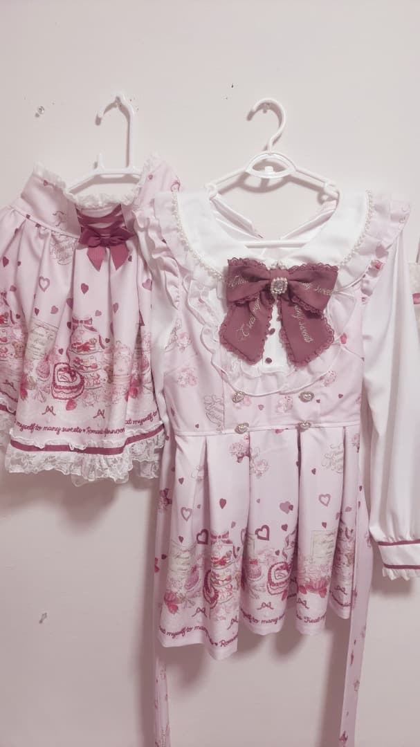 正規品 リズリサ アフタヌーンティー柄 セットアップ 量産型 地雷系