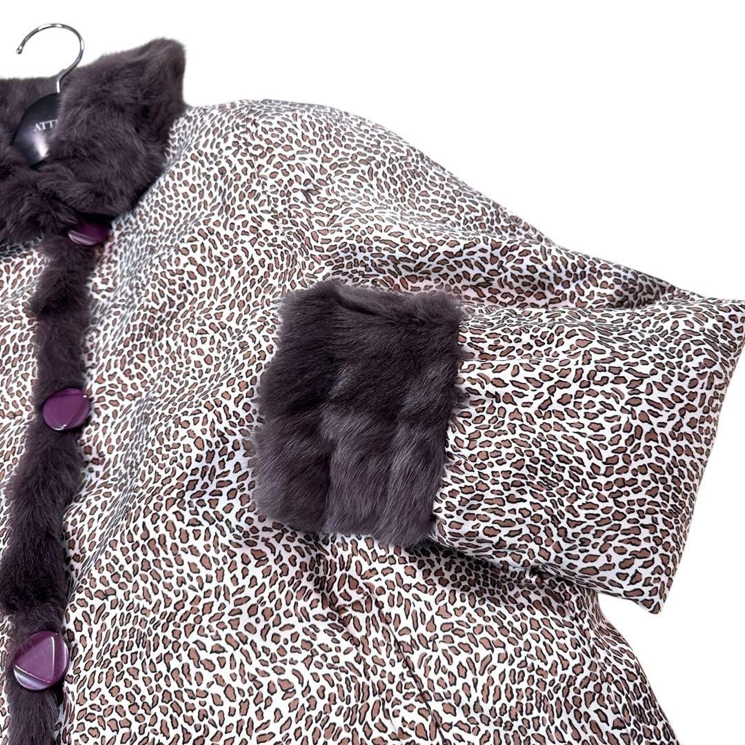 valentino リス リバーシブル ロングコート アニマル XL レディース