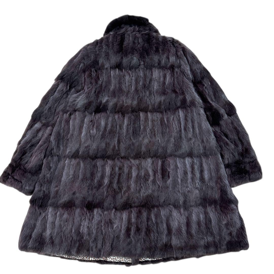 valentino リス リバーシブル ロングコート アニマル XL レディース