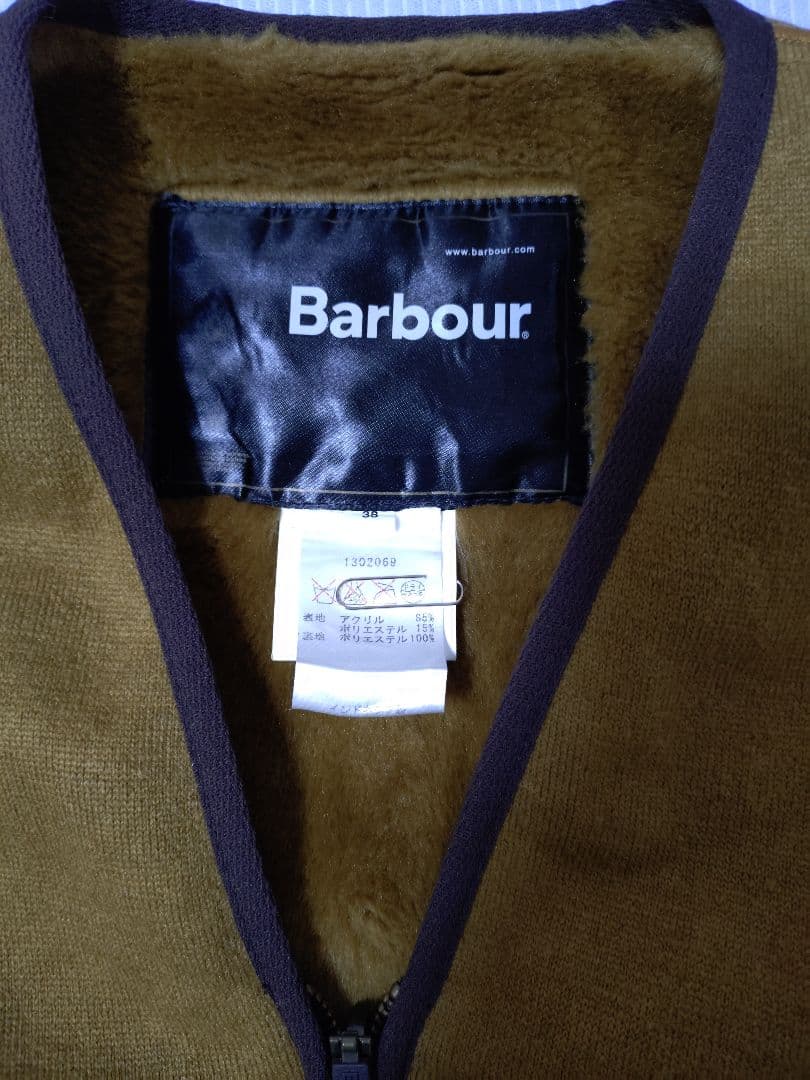Barbour インナーベスト ブラウン　38