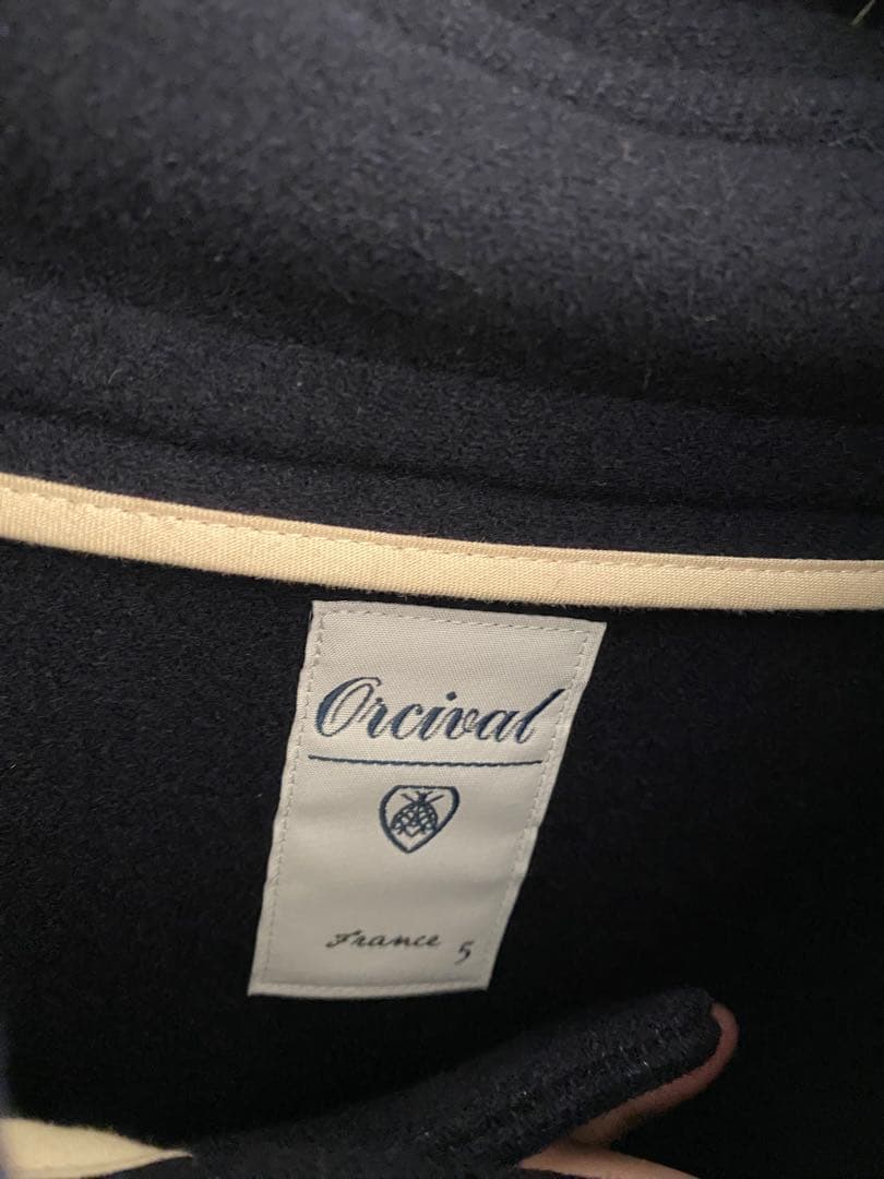 Orcival ネイビー ダッフルコート France 5