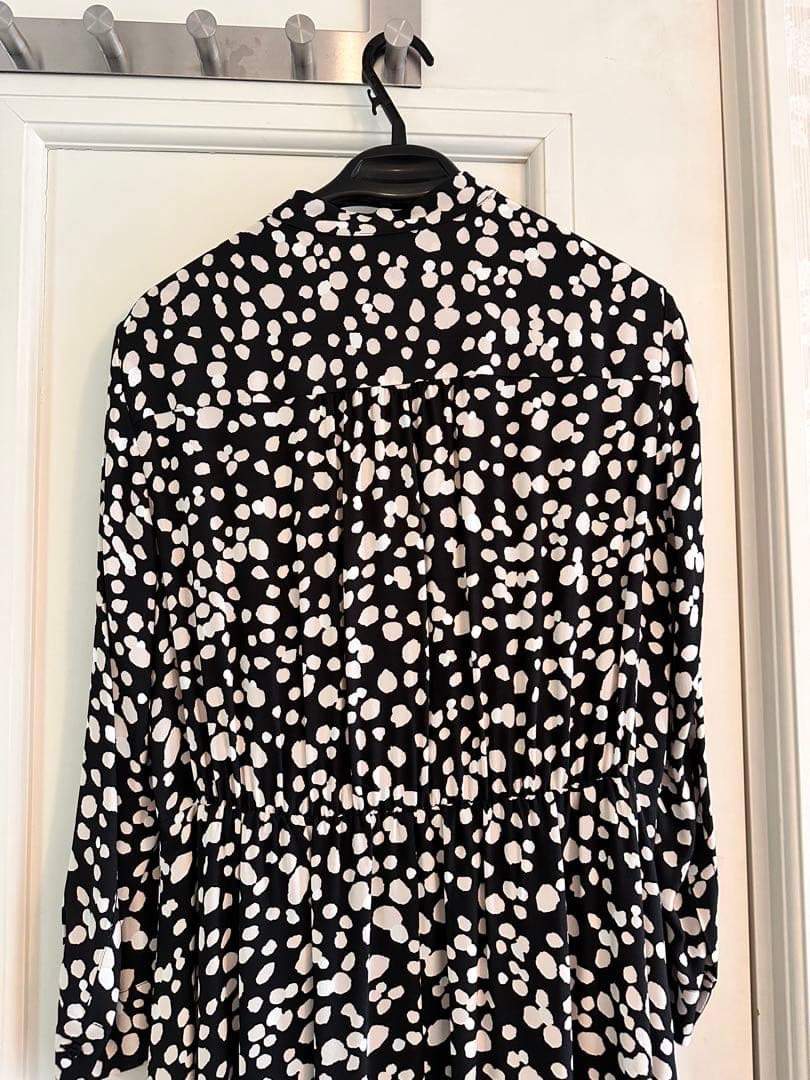 MaxMara ドット柄 ロングワンピース