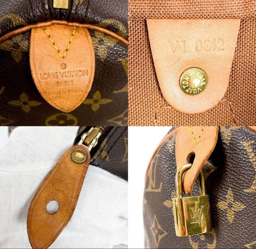 美品✨ルイヴィトン スピーディ30 モノグラム ハンドバッグ ボストン ヌメ革