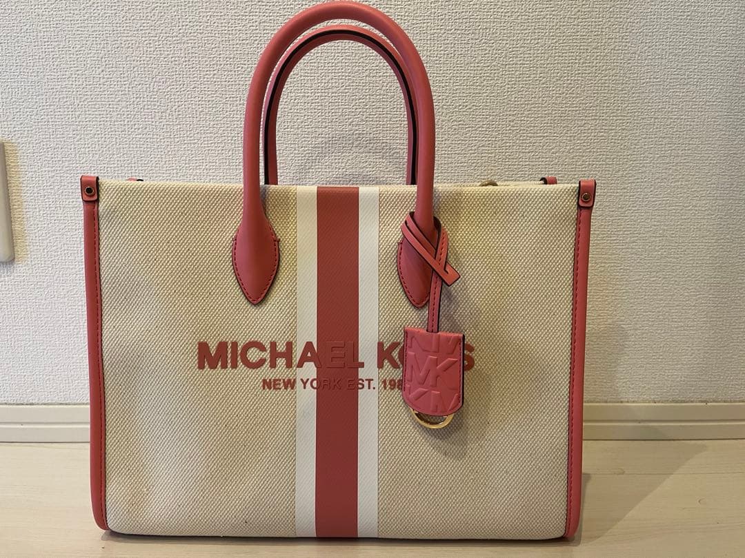 MICHAEL KORS トートバッグ ベージュ/ピンク
